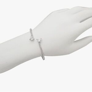 Swarovski Brand  Silver Heart Crystal Bracelet Mesmera